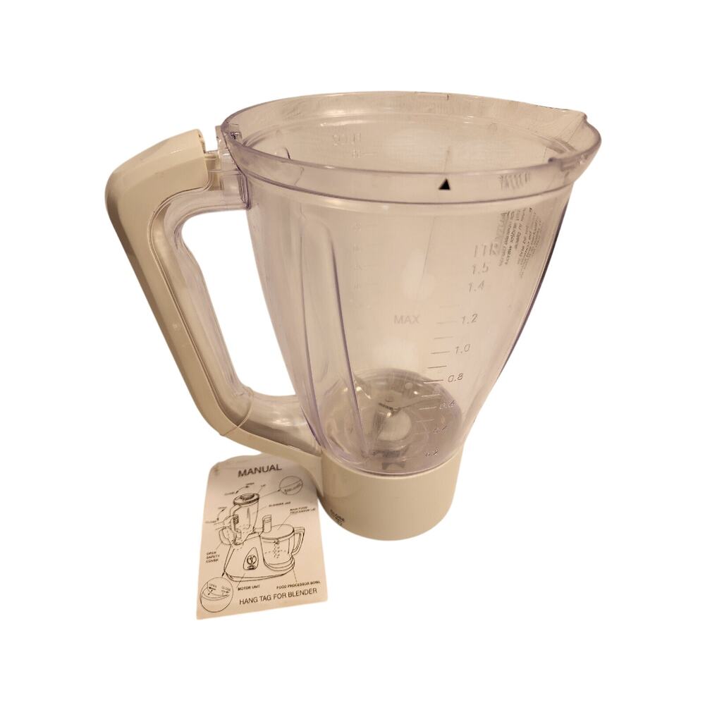 Bravetti Food Processor EP 119 EP119 Replacement Blender Jar Attachment